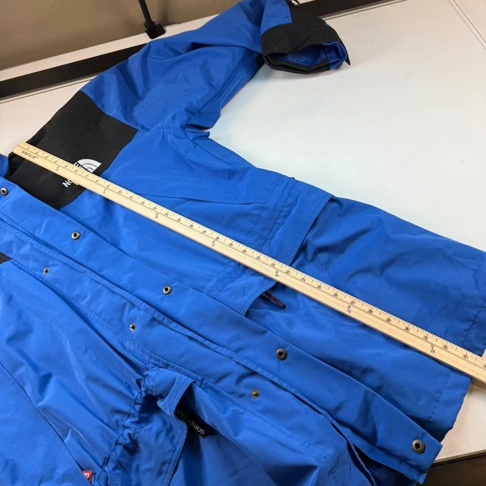 The North Face Gore-Tex Mountain Light Ski Jacket Men's Size Medium Blue Black